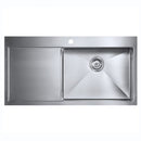 ZENUNO15 55 I-F BBR SINK,Stainless Steel Sink,1810 Company UK,www.work-tops.com