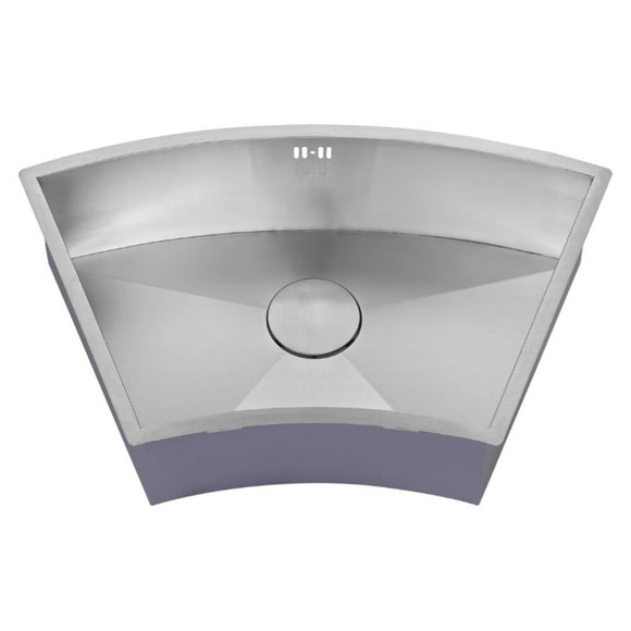 ZENUNO 675U CURVE SINK,Stainless Steel Sink,1810 Company UK,www.work-tops.com