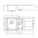 BORDODUO 150I BBL SINK,Stainless Steel Sink,1810 Company UK,www.work-tops.com