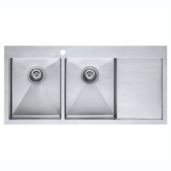 ZENDUO15 34/34 I-F BBL SINK,Stainless Steel Sink,1810 Company UK,www.work-tops.com