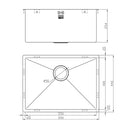 ZENUNO15 550U DEEP SINK,Stainless Steel Sink,1810 Company UK,www.work-tops.com