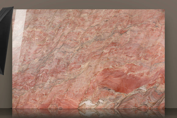 FUSION RED BOOKMATCHED QUARTZITE,Quartzite,Sonic Stone,www.work-tops.com
