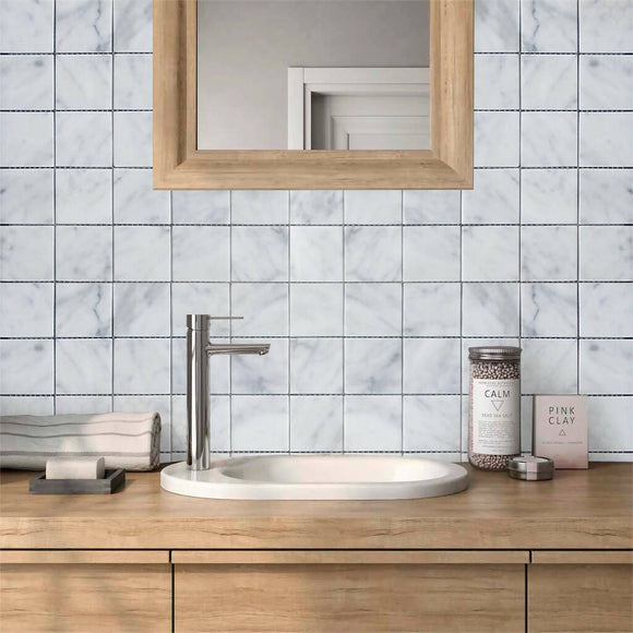 CARRARA WHITE MOSAIC TILES,Tiles-Mosaic,IONIC STONE,www.work-tops.com