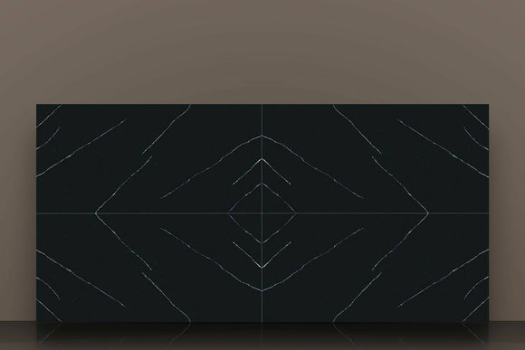 ANTOLINI NERO MARQUINA BOOKMATCHED QUARTZ,Quartz,Sonic Stone,www.work-tops.com