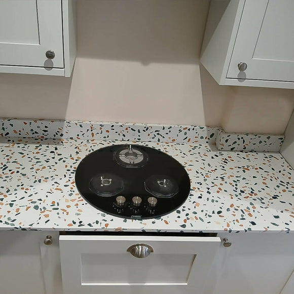 Vendome Terrazzo Honed Kitchen, Staffordshire - 87