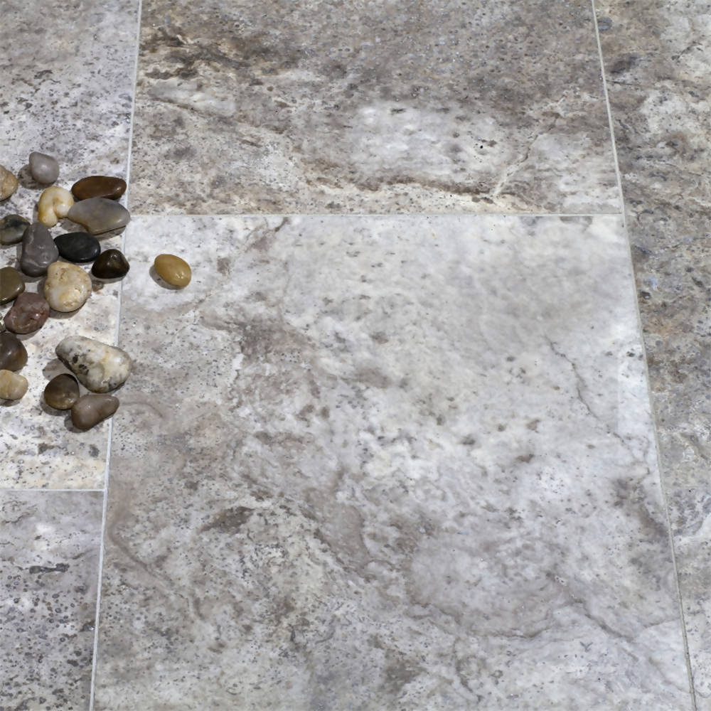 Silver And Filled Travertine Tiles at Best Cost | www.work-tops.com