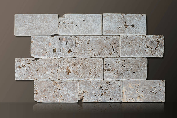 NOCE TRAVERTINE MOSAIC TILES,Tiles-Mosaic,Sonic Stone Tiles,www.work-tops.com