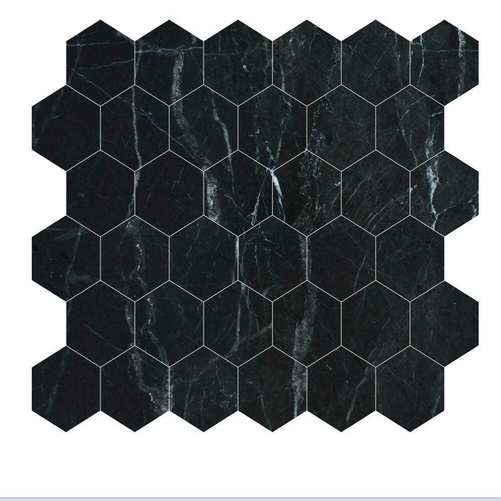ST LAURENT MARBLE MOSAIC HEXAGON TILES,Tiles-Mosaic,IONIC STONE,www.work-tops.com
