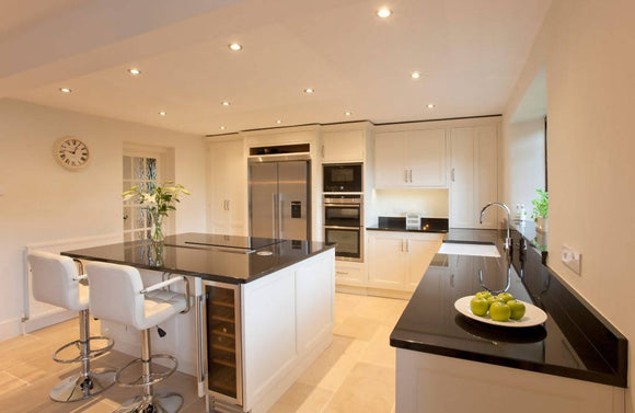 Nero Absolute Black Granite Centre Station - Kitchen,Kitchen Designs,Malcolm Wade,www.work-tops.com