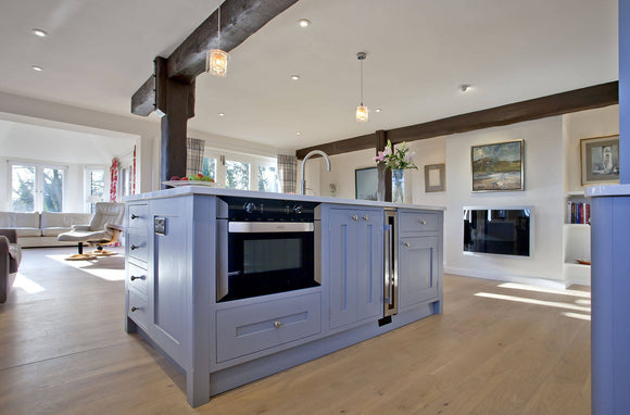 White Quartz Island Kitchen,Kitchen Designs,Malcolm Wade,www.work-tops.com