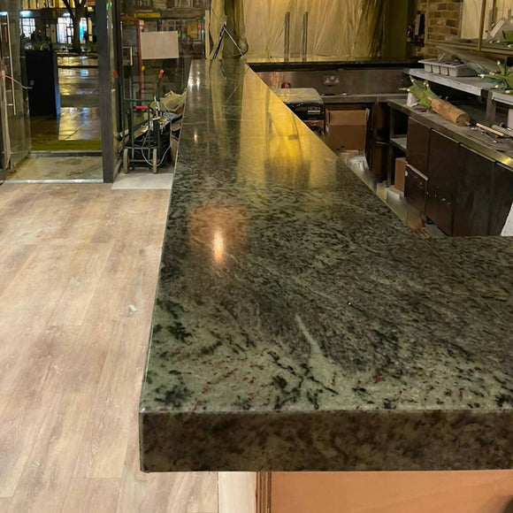 Kerala Green Granite Kitchen, Warwickshire