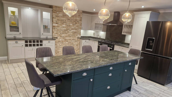Kerala Green Granite Kitchen Worktop & Island, London