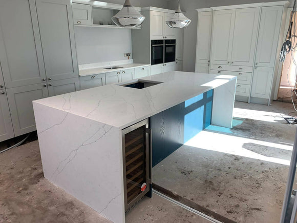 CARRARA FLOWERY QUARTZ,Quartz,Worldwide Stone Ltd,www.work-tops.com