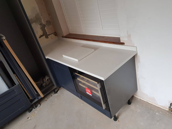 Lumina White's L-shaped countertop kitchen,Kitchen Designs,Granite-Unlimited,www.work-tops.com