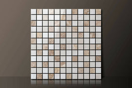 EMPERADOR LIGHT RANDOM MARBLE MOSAIC,Tiles-Mosaic,Sonic Stone Tiles,www.work-tops.com
