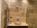 NOCE SPLIT-FACE TRAVERTINE MOSAIC TILES,Tiles-Split Face,Sonic Stone Tiles,www.work-tops.com