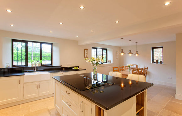 Nero Absolute Black Granite Centre Station - Kitchen,Kitchen Designs,Malcolm Wade,www.work-tops.com