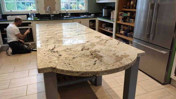 SNOW FALL BOOKMATCHED GRANITE,Granite,Sonic Stone,www.work-tops.com