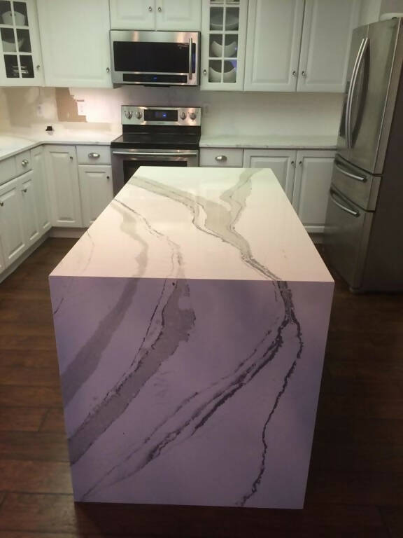 CALACATTA WAVE DARK QUARTZ,Quartz,Worldwide Stone Ltd,www.work-tops.com
