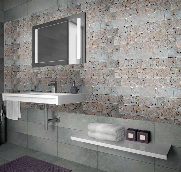 NOCE TRAVERTINE MOSAIC TILES,Tiles-Mosaic,Sonic Stone Tiles,www.work-tops.com