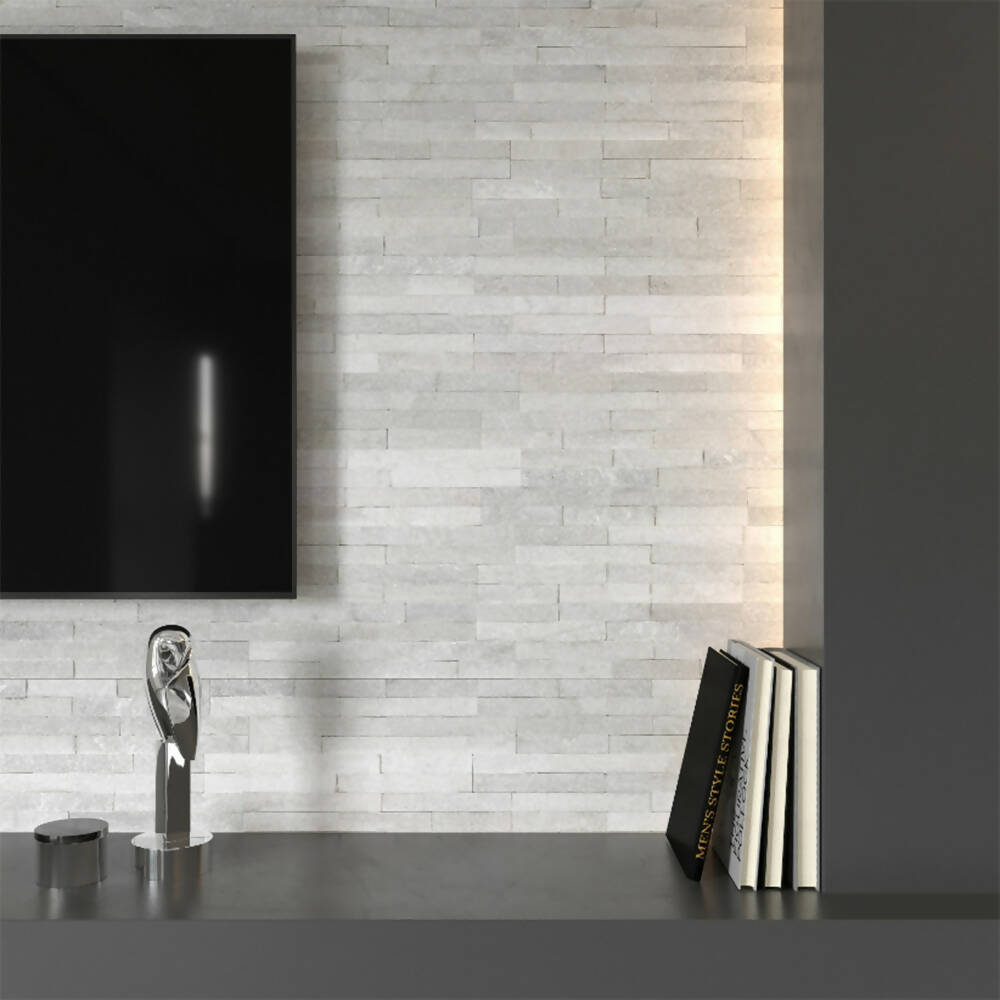 WHITE QUARTZITE SLATE CLADDING TILES,Tiles-Split Face,IONIC STONE,www.work-tops.com