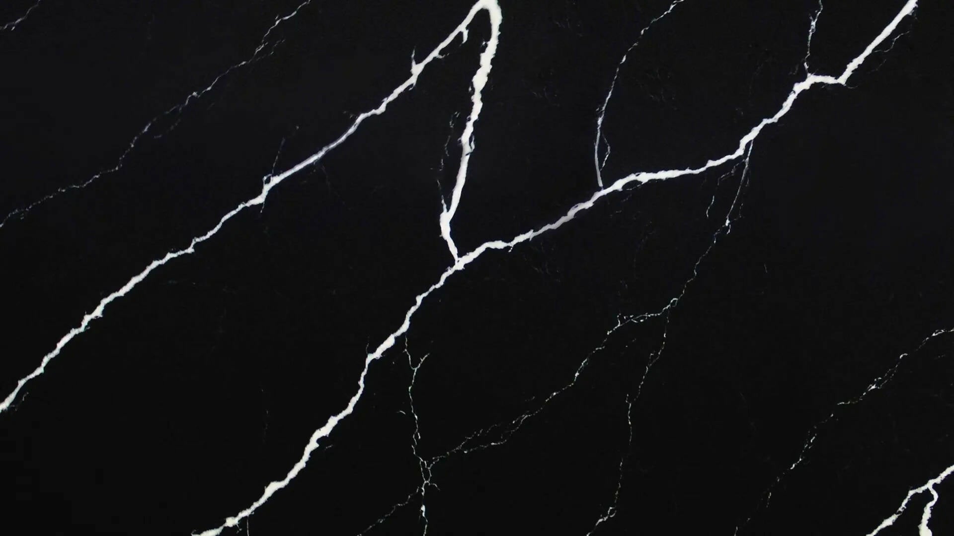 Nero Marquina Composite Quartz in the UK | Black Composite Quartz