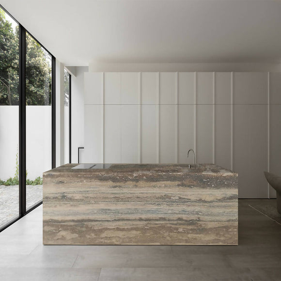 SILVER FOREST MASTIC TRAVERTINE,Travertine,Sonic Stone,www.work-tops.com