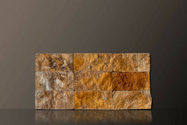 GOLDEN SIENNA SPLIT-FACE TRAVERTINE MOSAIC TILES,Tiles-Split Face,Sonic Stone Tiles,www.work-tops.com